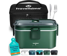 TRAVELISIMO elektrinė pietų dėžutė 1,8 l, 100 W, 220 V / 12 V / 24 V