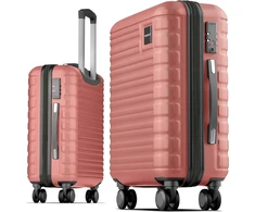 Kelioninis Travely rankinio bagažo lagaminas 36 l, 55 x 40 x 20 cm, su TSA užraktu, polikarbonatas, rožinis auksas