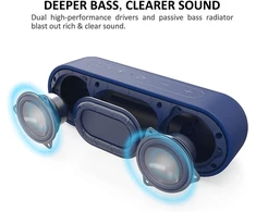 Tribit nešiojamoji Bluetooth kolonėlė XSound Go, 16 W, IPX7, mėlyna