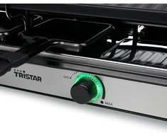 Tristar raclette grilis 8 asmenims, 1400 W, 42 x 23 cm, reguliuojamas termostatas, RA-2746