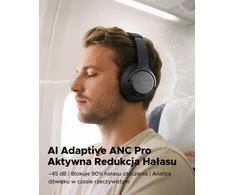 truefree belaidės ant ausų dedamos Bluetooth ausinės su ANC, 125 h, HF-10