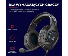 Trust Gaming GXT 488 Forze laidinės žaidimų ausinės su mikrofonu, 50 mm, 3,5 mm jungtis