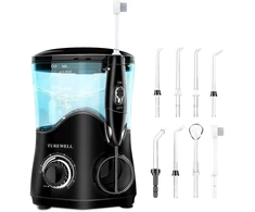 TUREWELL elektrinis burnos irigatorius su 600 ml rezervuaru, 10 slėgio lygių, FC162