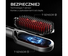 TYMO joninis plaukų tiesinimo šepetys Ionic Plus, 80–230 °C, HC105