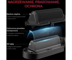 TYMO plaukų tiesinimo šepetys su jonais, 9 temperatūros nustatymai, LED ekranas, HC103