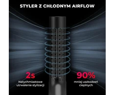 TYMO plaukų tiesintuvas ir garbanojimo žnyplės Airflow Styler 2.0, 140–220 °C, HC506D