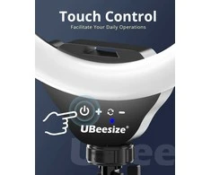 UBeesize 30,5 cm LED selfių žiedinis apšvietimas su 170 cm stovu, USB, modelis TBC001