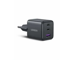 UGREEN 30W GaN II 3 lizdų USB-C / USB-A sieninis įkroviklis, juodas