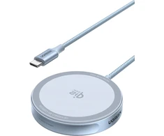 UGREEN magnetinis belaidis įkroviklis Qi2 25 W su USB-C 1.5 m laidu W753