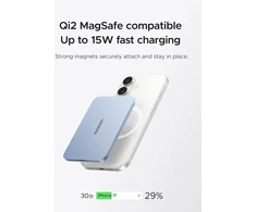 UGREEN magnetinis belaidis išorinis akumuliatorius 5000 mAh Qi2 15 W USB-C PB580