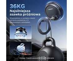 UGREEN MagSafe automobilinis telefono laikiklis N55, 360° pasukamas, 65187