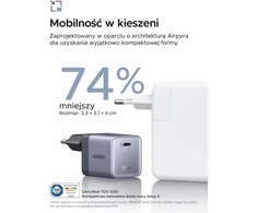 UGREEN Nexode Air USB-C sieninis įkroviklis 65 W, kompaktiškas, X860