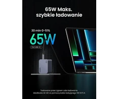 UGREEN Nexode Pro GaN tinklo įkroviklis 65 W su 2 USB-C ir USB-A jungtimis, 25261