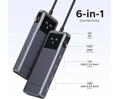 Adapateris Ugreen 6in1 USB-C HUB