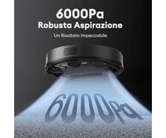 Ultenic robotas dulkių siurblys su šluojimo funkcija, 6000Pa, LIDAR, 150 min, D10