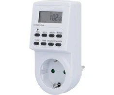 Unitec savaitinis skaitmeninis laikmatis su LCD ekranu, 8 programos, baltas, 30979:UNITEC