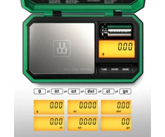 UNIWEIGH kišeninės skaitmeninės svarstyklės 200 g, 0,01 g, LCD, P-200
