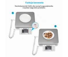 UNIWEIGH siuntinių svarstyklės su LCD ekranu, tara, 88 lb apkrova ir 0,1 oz tikslumu UNI-SK4