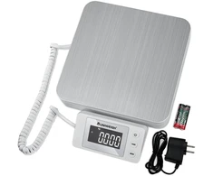 UNIWEIGH siuntinių svarstyklės su LCD ekranu, tara, 88 lb apkrova ir 0,1 oz tikslumu UNI-SK4