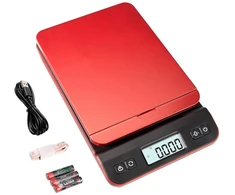 UNIWEIGH siuntų svarstyklės iki 40 kg su LCD ekranu ir neslystančia platforma UW-QP-S7