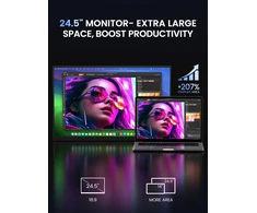 UPERFECT nešiojamas 24,5 col. QHD IPS monitorius, 165 Hz, UPERFECT-245-2K-165Hz