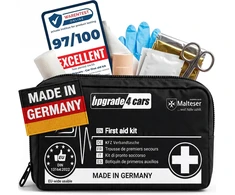 Upgrade4cars automobilinė pirmosios pagalbos vaistinėlė pagal DIN 13164:2022, EH1-juodas
