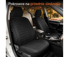 Upgrade4cars universalūs priekinių automobilio sėdynių užvalkalai, juodi, B1U-2-juodas