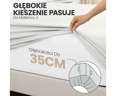 Utopia Bedding mikrofibros paklodžių su guma komplektas, 2 vnt., 90 x 200 cm, balta, 35 cm kišenė