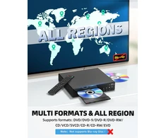 Vaizdo grotuvas GAONAWAY DVD grotuvas su HDMI ir USB, 1080p, visų regionų, RM