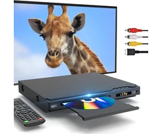 Vaizdo grotuvas GAONAWAY DVD grotuvas su HDMI, USB, 1080p ir kelių regionų palaikymu GA-EDVD-UFE