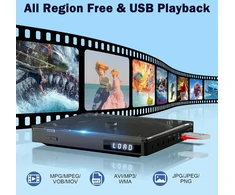 Vaizdo grotuvas MAITE mini DVD grotuvas su HDMI, 1080p raiška ir USB, MT-EUXTP-WEP BLK