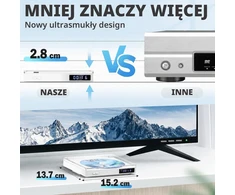 Vaizdo grotuvas MAITE mini DVD grotuvas televizoriui su HDMI ir RCA, 1080p, visų regionų GI-QT9E-ZDU6
