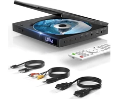 Vaizdo grotuvas MAITE mini DVD grotuvas su HDMI, 1080p raiška ir USB, MT-EUXTP-WEP BLK