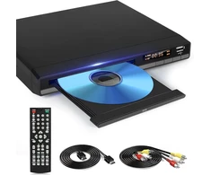 Vaizdo grotuvas OKYUK DVD grotuvas be regioninių apribojimų su HDMI, RCA ir 1080p raiška