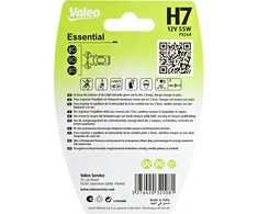 Valeo halogeninė automobilio lemputė H7 55 W Essential 32008