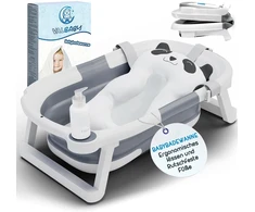 VALVANI sulankstoma kūdikio vonelė su neslystančia ergonomine pagalve