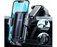 VANMASS automobilinis telefono laikiklis 3-in-1 su siurbtuku ir grotelių tvirtinimu, CTVK61