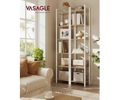 VASAGLE 6 lentynų pastatoma knygų lentyna 30 x 40 x 187,5 cm, LLS101N01