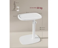 VASAGLE C formos reguliuojamo aukščio šoninis staliukas 30 × 40 × 69 cm LET363W101