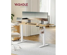 VASAGLE elektrinio reguliavimo biurko rėmas, metalinis, aukščio reguliavimas 72–120 cm, LSD021W01V2