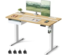 VASAGLE elektrinis reguliuojamo aukščio biuro stalas 120 x 60 cm LSD112N01