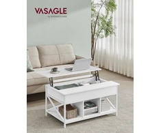 VASAGLE kavos staliukas su pakeliamu stalviršiu, 100 x 60 cm, LCT205W46