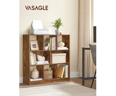 VASAGLE knygų lentyna su 8 atviromis lentynomis, 97,5 x 30 x 100 cm, LBC52BX