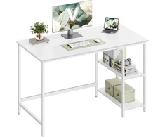 VASAGLE kompiuterinis stalas su 2 lentynomis, 120 x 60 x 76 cm, LWD047W44
