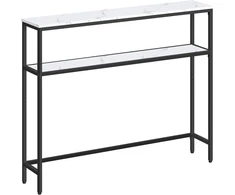 VASAGLE konsolinis staliukas su 2 lentynomis, 100 x 20 x 80,9 cm, LNT131W59