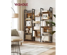 VASAGLE pastatoma 14 lentynų knygų lentyna 24 x 128 x 166 cm LLS157K01