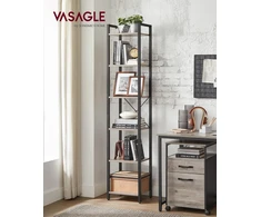VASAGLE pastatoma 6 lentynų knygų lentyna 40 x 30 x 187.5 cm LLS101B02