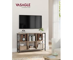 VASAGLE pastatoma lentyna su 6 skyreliais, 33 x 120 x 80 cm, LLS104B50