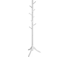 VASAGLE pastatoma medinė drabužių kabykla su 8 kabliais, 175 cm, RCR60WT