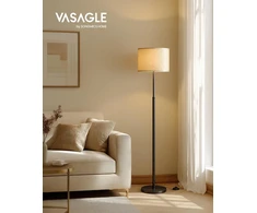 VASAGLE reguliuojamo aukščio grindinis šviestuvas su audinio gaubtu, E27, 9 W, LFL002BH02